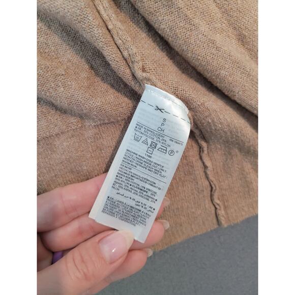 Old Navy Soft Camel Open Front Long Cardigan Sweater Size S GUC - Picture 10 of 11